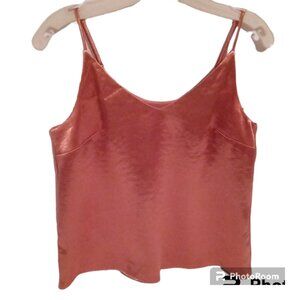 A New Day copper color lined cami blouse sz M